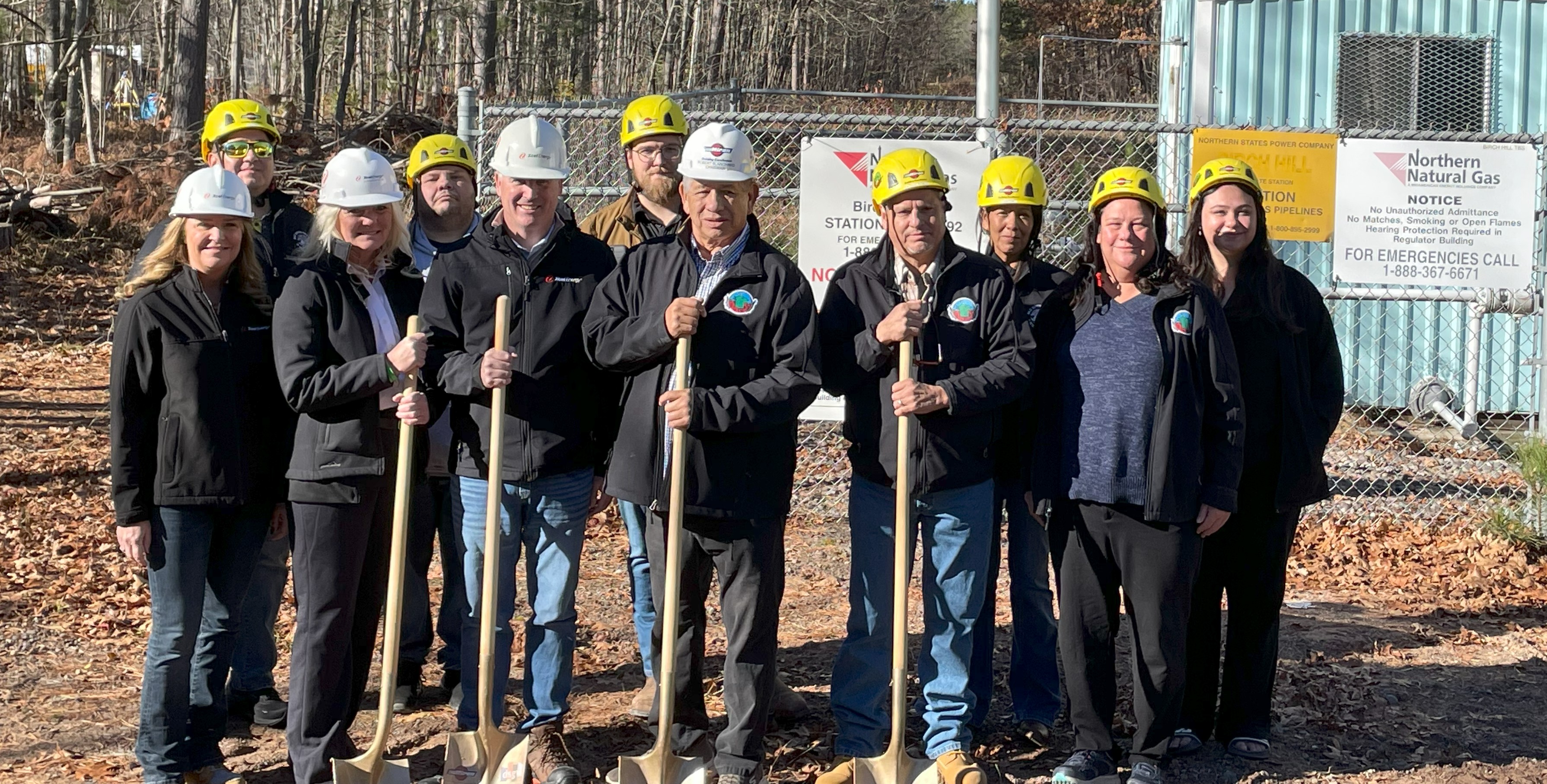 Ground breaking of gas line to supply adequate power to the new Bad Health and Wellness Center.