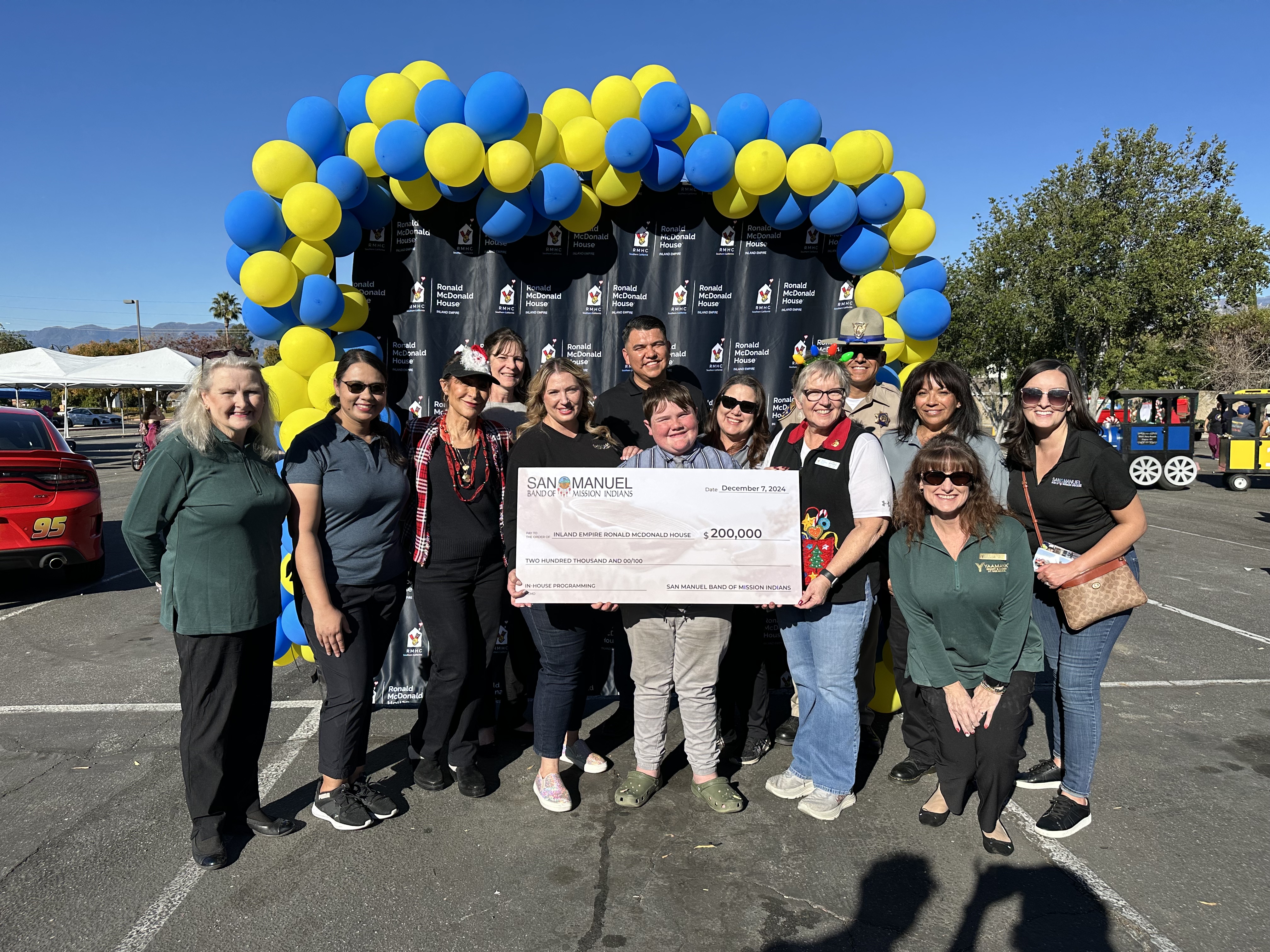 San Manuel Band of Mission Indians grant presentation to Loma Linda Ronald McDonald House