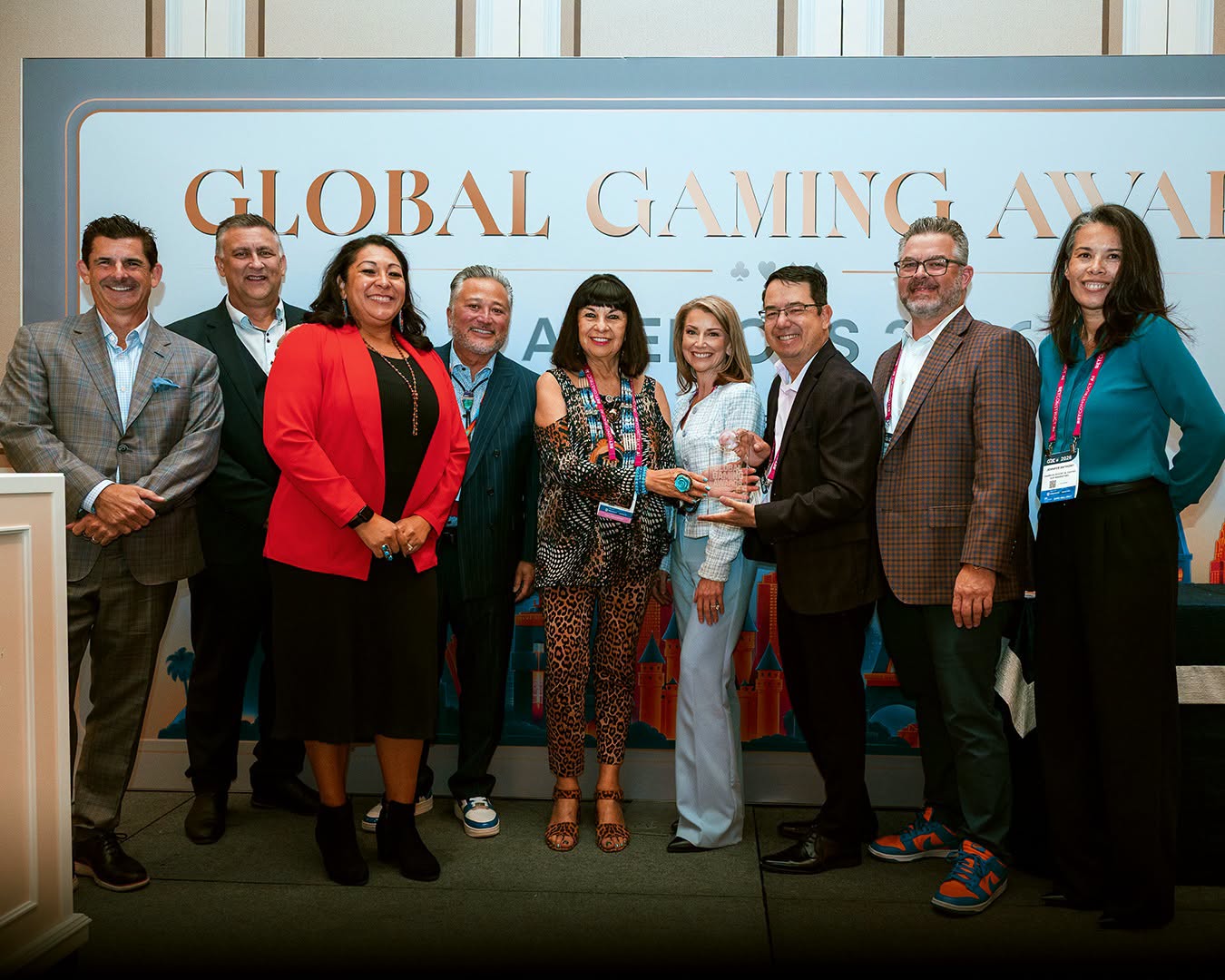 Tribal and enterprise leaders gather to celebrate the historic sixth straight win.